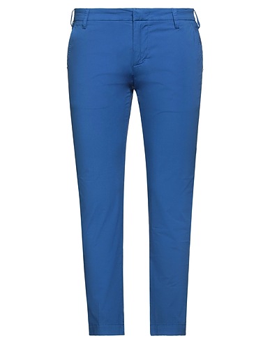 ENTRE AMIS Casual trouser Blue 97% Cotton, 3% Elastane