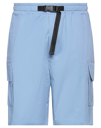 WOC WRITING ON COVER Shorts & Bermuda Blu chiaro 97% Cotone, 3% Elastan