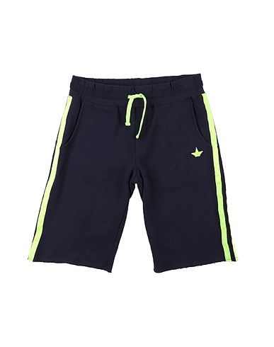 MACCHIA J Shorts & Bermuda Midnight blue 100% Cotton