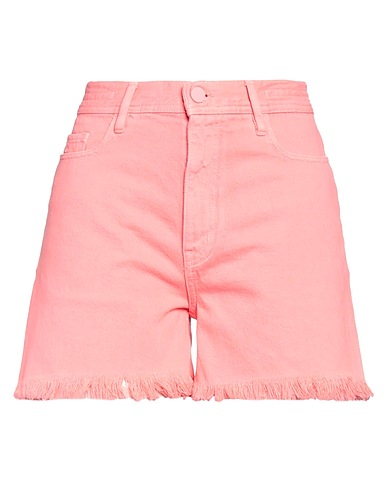 JACOB COHЁN Denim shorts Salmon pink 100% Cotton, Polyester