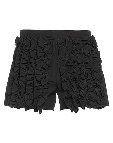 MSGM Shorts & Bermuda Black 62% Viscose, 38% Cotton, Polyester