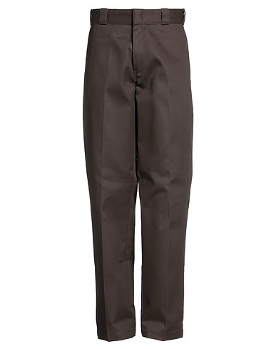 DICKIES Casual trouser Dark brown 65% Polyester, 35% Cotton
