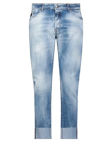JOHN RICHMOND Denim trousers Blue 99% Cotton, 1% Elastane