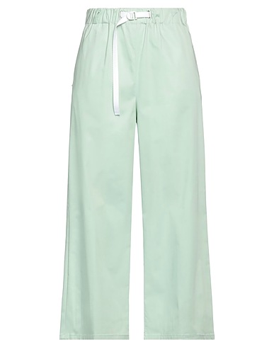 WHITE SAND Casual pants Light green 97% Cotton, 3% Elastane