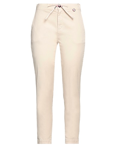 I LOVE MP Casual trouser Ivory 98% Cotton, 2% Elastane