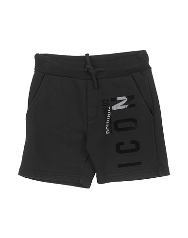 DSQUARED2 Shorts & Bermuda Black 100% Cotton, Silicone