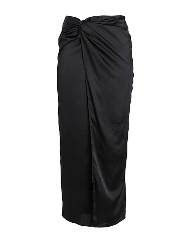 TOPSHOP Long skirt Black 100% Polyester