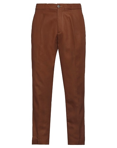 MC DENIMERIE Pantalone Marrone 52% Lyocell, 30% Lino, 18% Cotone