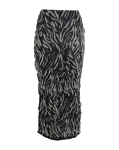 TOPSHOP Long skirt Sage green 100% Polyester