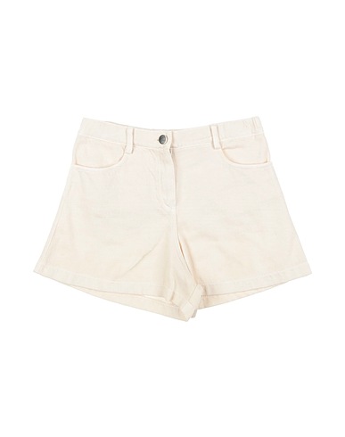 ILLUDIA Denim shorts Ivory 100% Cotton