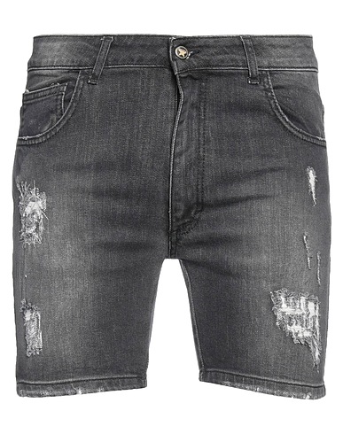 EXCLUSIVE Paris Denim shorts Black 98% Cotton, 2% Elastane