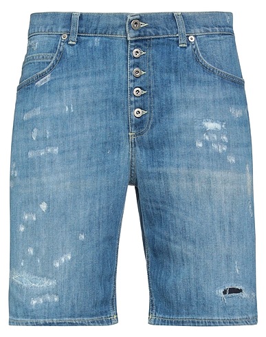 DONDUP Denim shorts Blue 89% Cotton, 11% Elastomultiester