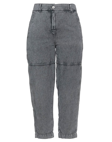 ANNETTE GÖRTZ Denim trousers Grey 66% Cotton, 34% Linen