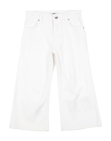 MSGM Casual trouser White 98% Cotton, 2% Elastane