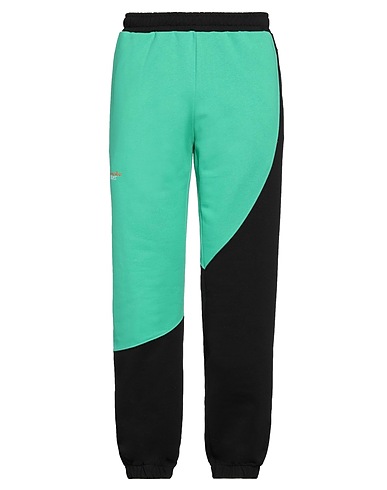 IUTER Casual pants Emerald green 100% Cotton