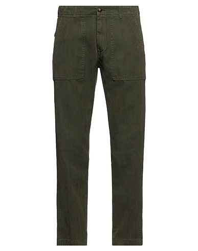 CRUNA Chinos Verde militare 100% Cotone