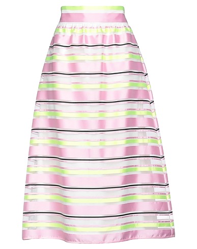 NENETTE Midi skirt Pink 51% Viscose, 26% Polyamide, 23% Polyester