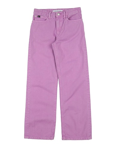 CALVIN KLEIN JEANS Denim trousers Mauve 100% Cotton