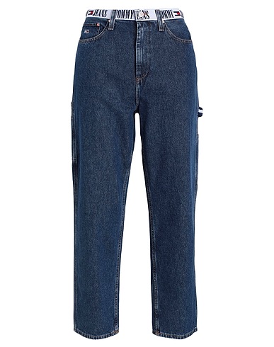 TOMMY JEANS Denim trousers Blue 100% Organic cotton