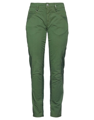 HIGH Pantalon Vert 97% Coton, 3% Élasthanne, Cupro
