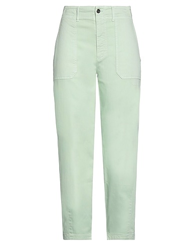 I BLUES Denim trousers Light green 92% Cotton, 6% Elastomultiester, 2% Elastane