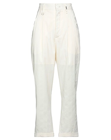 HIGH Pantalone Avorio 98% Lana Vergine, 2% Elastan