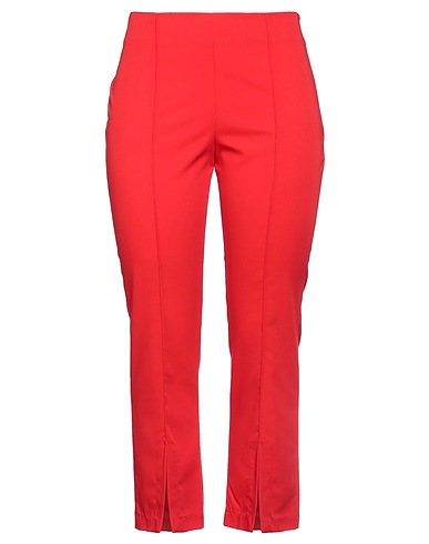 PIANURASTUDIO Casual trouser Red 75% Polyester, 20% Viscose, 5% Elastane