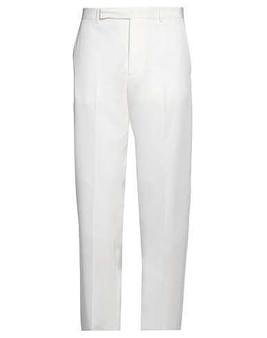 EMPORIO ARMANI Casual pants White 55% Cotton, 45% Silk