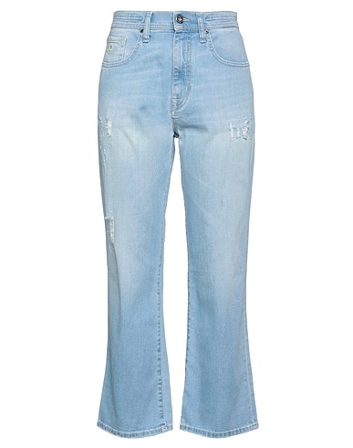 JACOB COHЁN Denim trousers Blue 99% Cotton, 1% Elastane