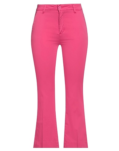 WHITE WISE Casual pants Fuchsia 97% Cotton, 3% Elastic fibres