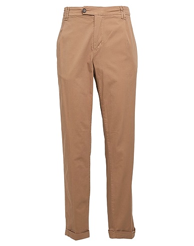 ALPHA STUDIO Casual trouser Camel 59% Cotton, 39% Viscose, 2% Elastane