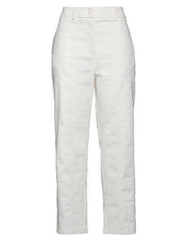 HUMILITY Pantalone Off white 97% Cotone, 3% Elastan