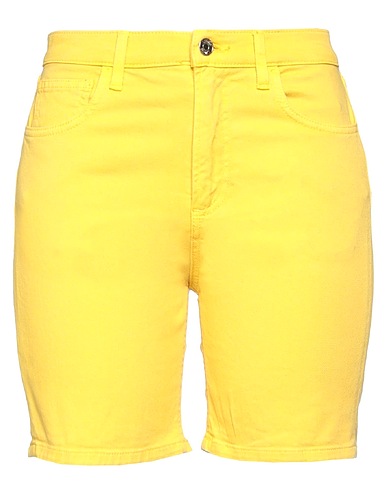 LIU •JO Shorts jeans Giallo 97% Cotone, 3% Elastan