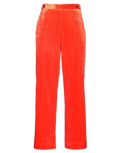 FORTE_FORTE Casual trouser Orange 55% Viscose, 45% Cotton