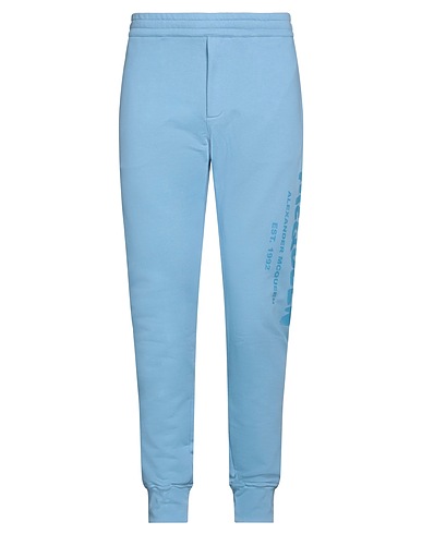 MCQUEEN Casual trouser Sky blue 100% Cotton