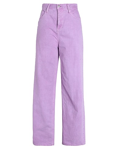 CALVIN KLEIN JEANS Denim trousers Mauve 100% Cotton