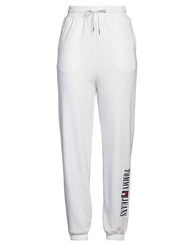 TOMMY JEANS Casual trouser White 55% Cotton, 45% Polyester