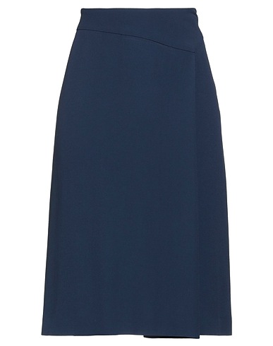 ALBERTA FERRETTI Midi skirt Navy blue 74% Acetate, 26% Viscose