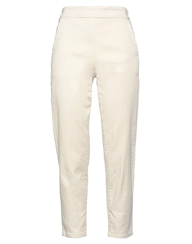 FEDERICA TOSI Casual trouser Beige 98% Cotton, 2% Elastane