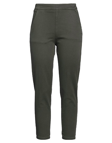 FEDERICA TOSI Pantalone Verde militare 98% Cotone, 2% Elastan