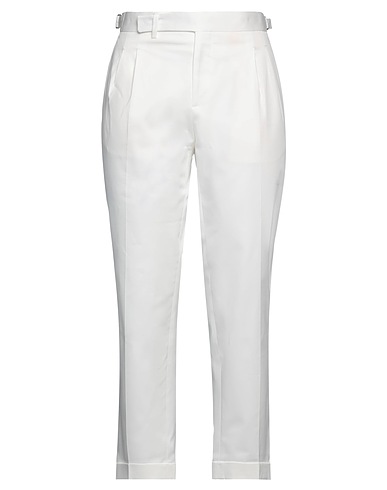BRIGLIA 1949 Casual pants White 54% Virgin Wool, 45% Polyester, 1% Elastane