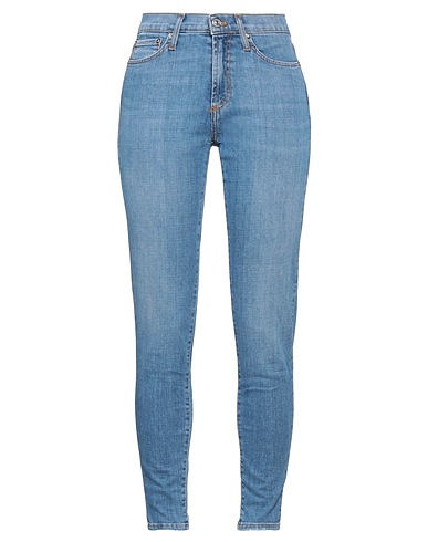 ROŸ ROGER'S Denim trousers Blue 98% Cotton, 2% Rubber