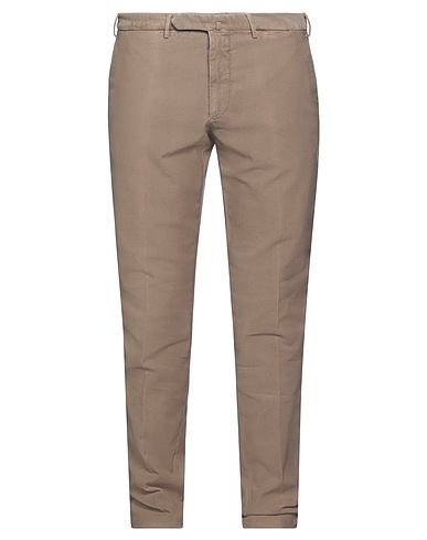 SANTANIELLO Casual pants Khaki 99% Cotton, 1% Elastane