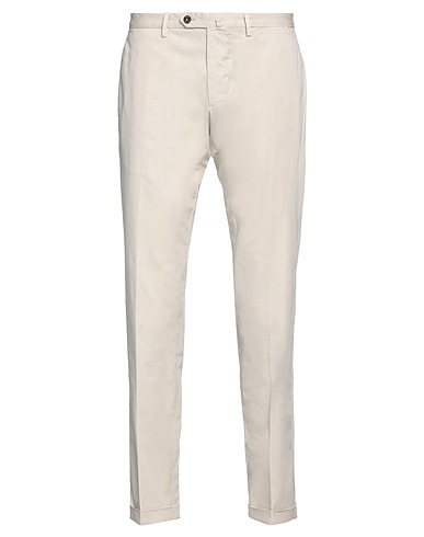 SANTANIELLO Casual pants Beige 97% Cotton, 3% Elastane