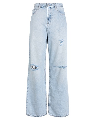 CALVIN KLEIN JEANS Denim trousers Blue 100% Cotton