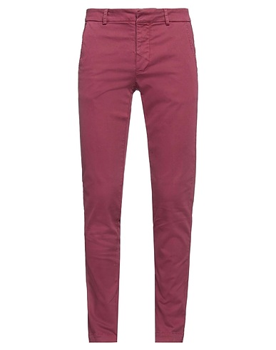 ROSSOPURO Casual trouser Burgundy 95% Cotton, 5% Elastane