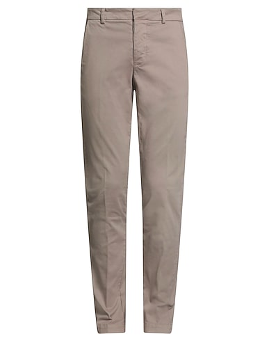 ROSSOPURO Casual pants Taupe 95% Cotton, 5% Elastane