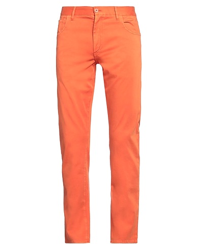 ISAIA Casual trouser Orange 94% Cotton, 4% Cashmere, 2% Elastane