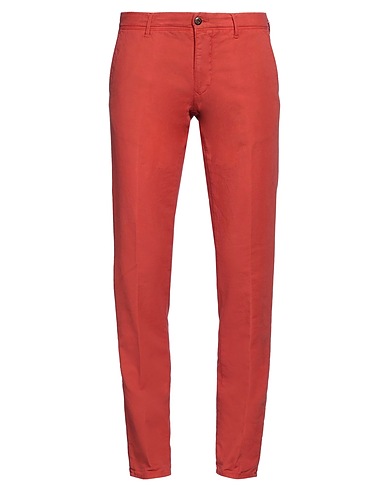 INCOTEX Casual trouser SLACKS BY SLOWEAR Brick red 96% Cotton, 4% Elastane