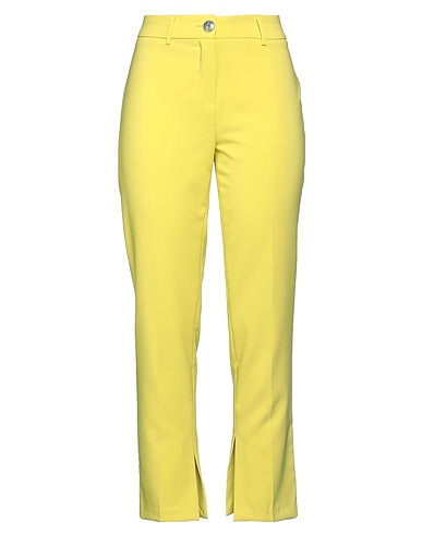 RELISH Casual trouser Lime green 88% Polyester, 12% Elastane